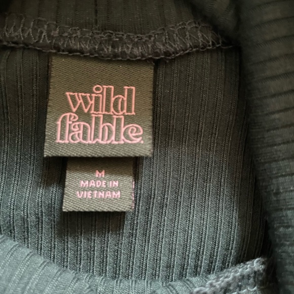 A forest green, ribbed textured dress. Worn a few times. In perfect condition. - Picture 3 of 3